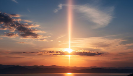 Nature Landscape with Dynamic Clouds Background