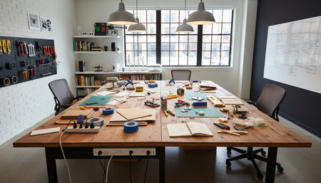 Home Work Space Interior Background