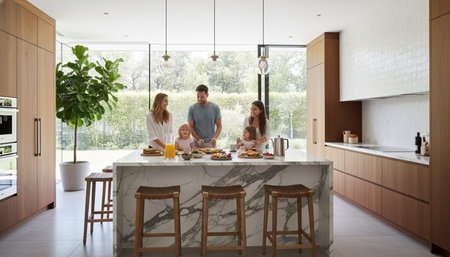 Modern Kitchen Interior Space Background