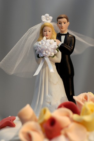 Bridal on a wedding cake