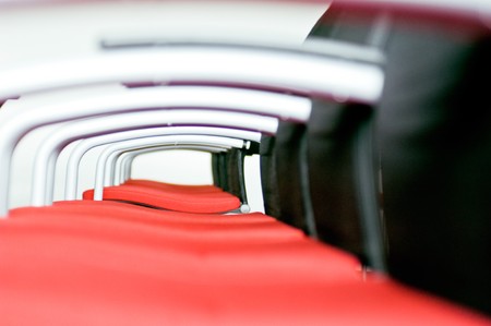 Seat row in a seminar room