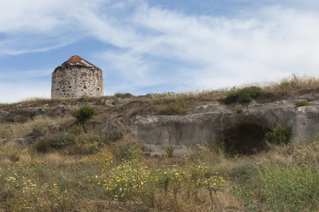 Mill ruins on the island of Kos