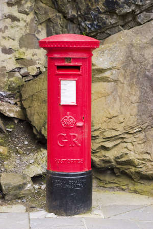 Royal Mail box on pavement
