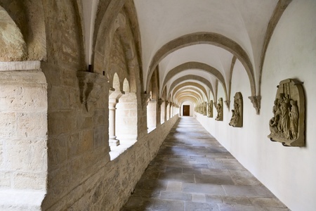 Long footpath in the Abbeyのeditorial素材