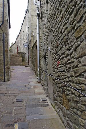 Backstreet in Lerwik, Shetlandの写真素材