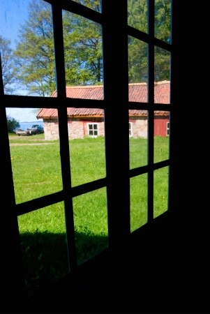 View through  the windowの写真素材