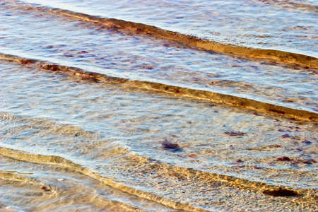 waves pattern at the beach