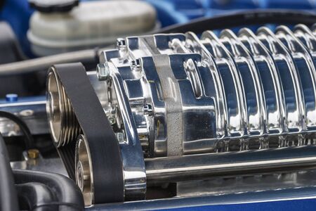 Engine in a sports car
