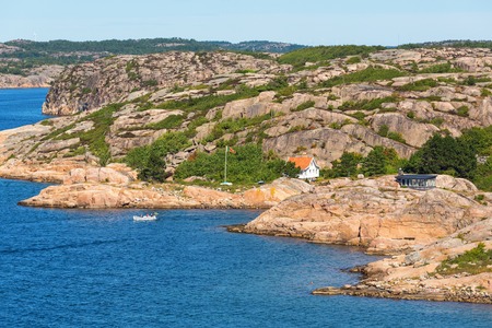 Rocky archipelago on the Swedish west coastの写真素材