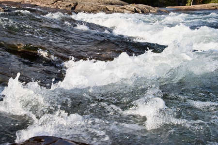 Waterfall in the big riverの写真素材