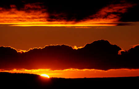 Sunrise over the mountaine.の写真素材