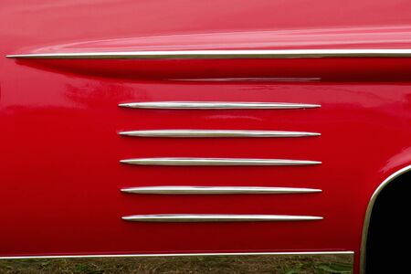 Pattern on a old american carの写真素材