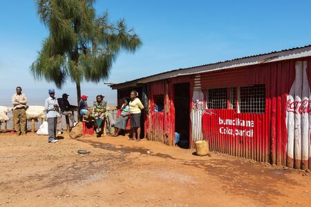 Shop area in countryside kenyaのeditorial素材