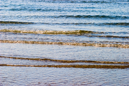 waves pattern at the beach