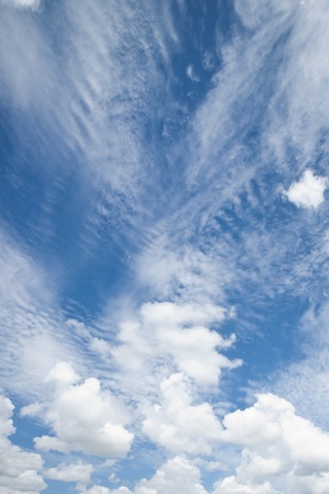 blue sky with clouds backgroundの写真素材