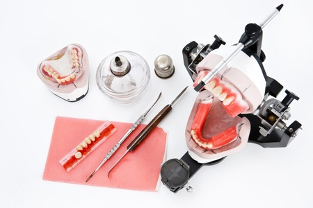Dental lab articulator and equipments for denture 