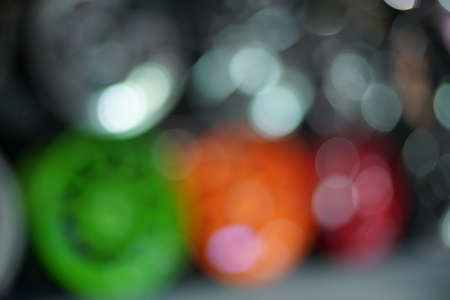 Abstract background with bokeh defocused lights.の写真素材