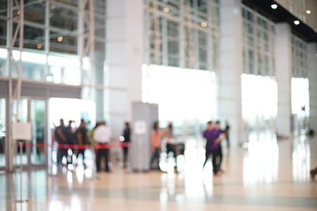 Blurred of Security Checkpoint - Body and Luggage Scan Machine, Security body scan- Airport Check In, background usesの写真素材