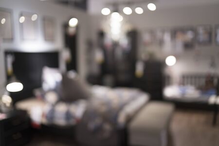 Blurred of bedroom for backgrounds uses.