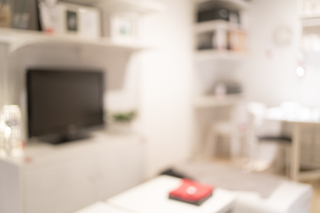 Blurred image of Living room for background usesの写真素材