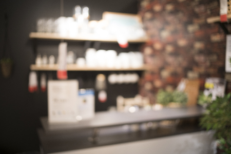 Blurred of coffee shop for backgrounds uses.の写真素材