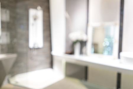 Blurred image of bathroom and toilet for backgrounds usesの写真素材