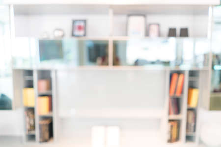 Blurred image of bookshelf for backgrounds uses.の写真素材