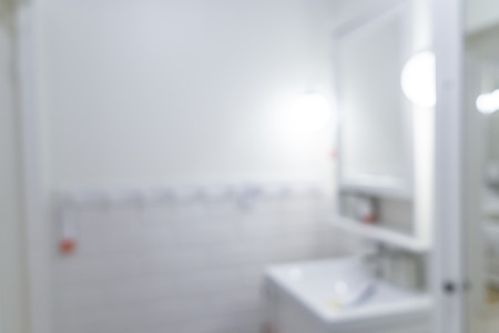 Blurred image of bathroom and toilet for backgrounds usesの写真素材