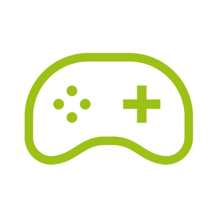 Games Icon On White Background. Gaming Symbol Stream Modern Games  Wireless Controller Icon