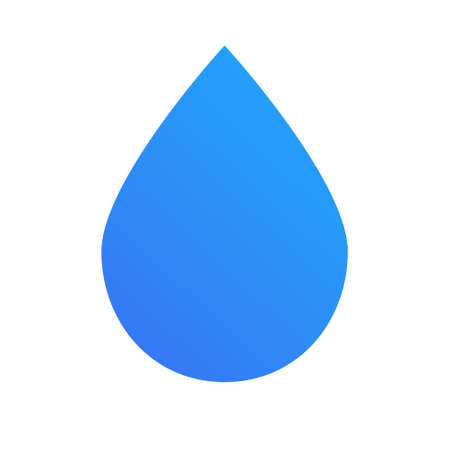 Wonderful water icon, flat style vector illustrationのイラスト素材