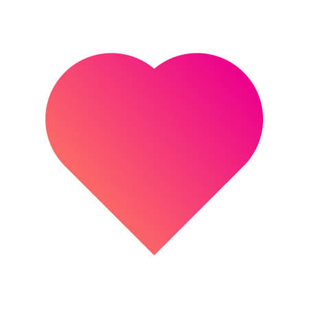 Love Heart Symbol Icon. Love Sign Symbolのイラスト素材