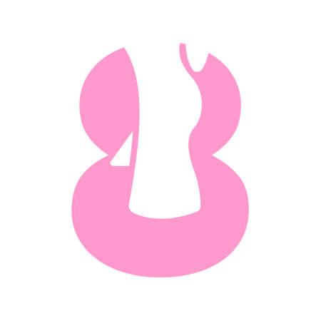 Letter 8 Foot Treatment Logo and Foot Surgery Logo Template Concept with Foot Careのイラスト素材