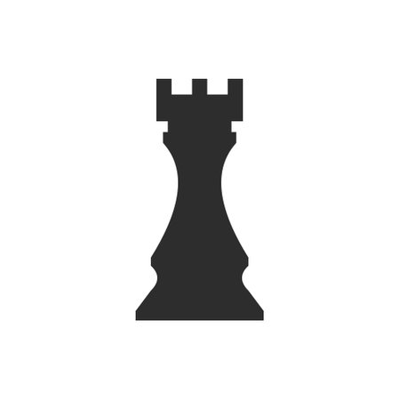 Chess Game Logo Design Vector Template. Chess Logo Type Symbolのイラスト素材