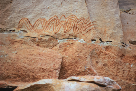 Pha Taem National Park Is a national park located in the easternmost part of Thailand Able to watch the sunrise as the first point in Thailand In the area of Ubon Ratchathani Province The interesting point is the prehistoric color paintings of Pha Taem. Aのeditorial素材