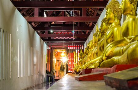 Phra Sri Mahathat Temple, Woramahawihan or Big Buddha Temple, or the large Phra Sri Phra Buddha Temple that is enshrined in the templeのeditorial素材
