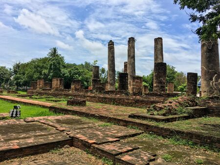 Chan Palace Mueang District, archaeological site, important historic site that was the birthplace of King Naresuan the Great : AUGUST,18,2018 -THAILAND PHITSANULOKのeditorial素材
