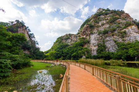 National Rock park Khao Ngu : November, 10, 2018 - Ratchaburi, Thailand.のeditorial素材