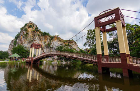 National Rock park Khao Ngu : November, 10, 2018 - Ratchaburi, Thailand.のeditorial素材