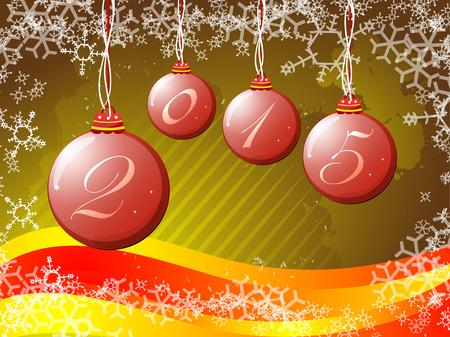 Happy New Year 2015 EPS 10 Vectorのイラスト素材