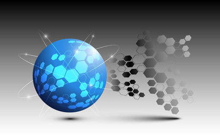 circle abstract backgroundのイラスト素材