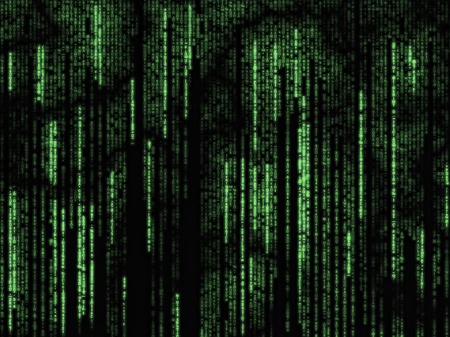 binary code backgroundの写真素材
