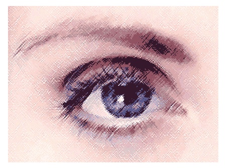 Illustration of close up of eyeの写真素材