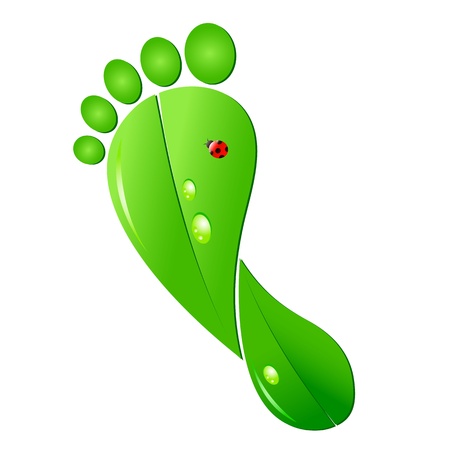 Ecologic footprintのイラスト素材