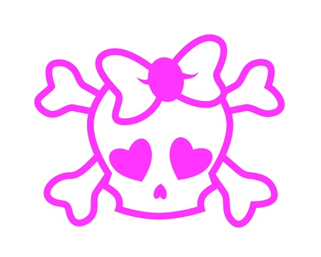 Emo skullのイラスト素材