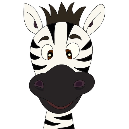 Zebra cartoonのイラスト素材