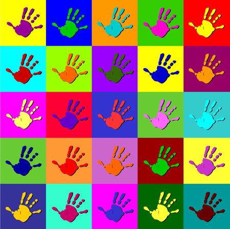 Warhol handsのイラスト素材