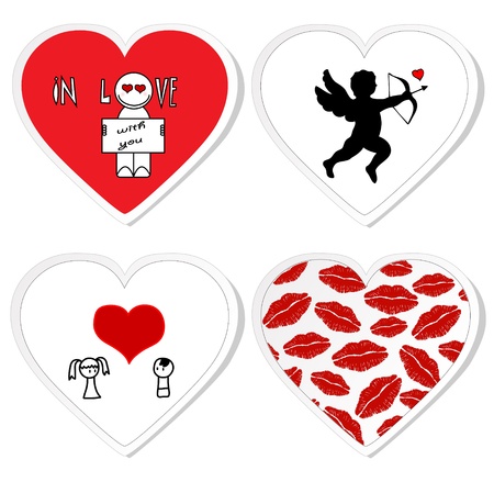 Love stickers - set 1のイラスト素材