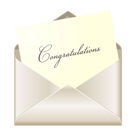 Congratulations cardのイラスト素材