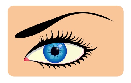 Close up of beautiful eyeのイラスト素材
