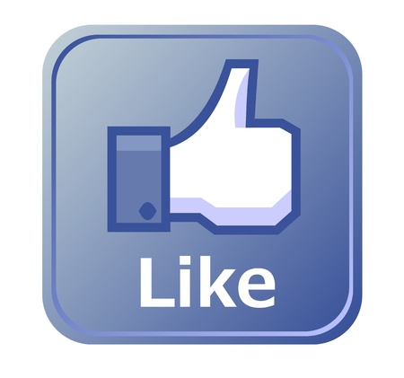 Thumbs up button - like buttonのeditorial素材